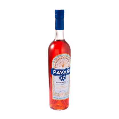 Bottle of Pavarotti aperitivo on a white background