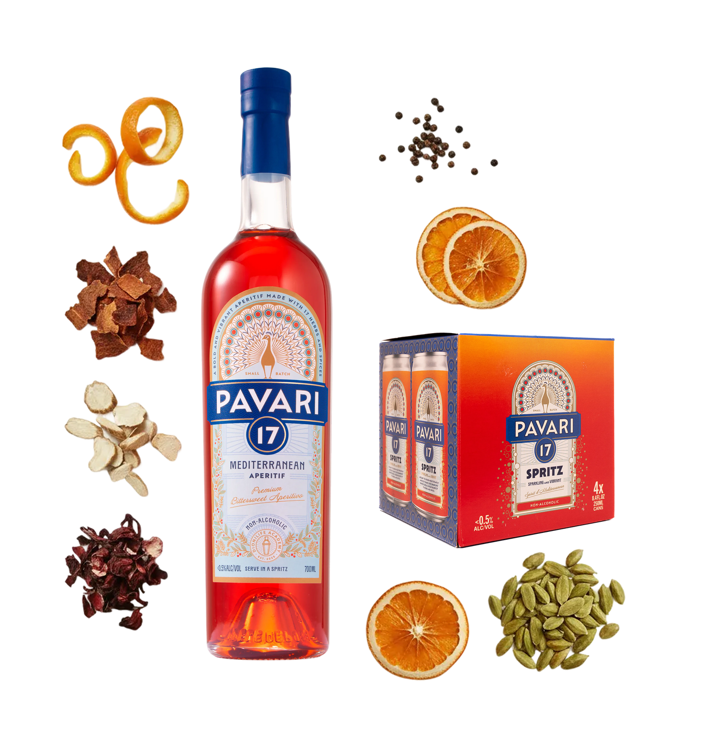 Pavari 17, Alcohol-Free Mediterranean Aperitivo - Bundle