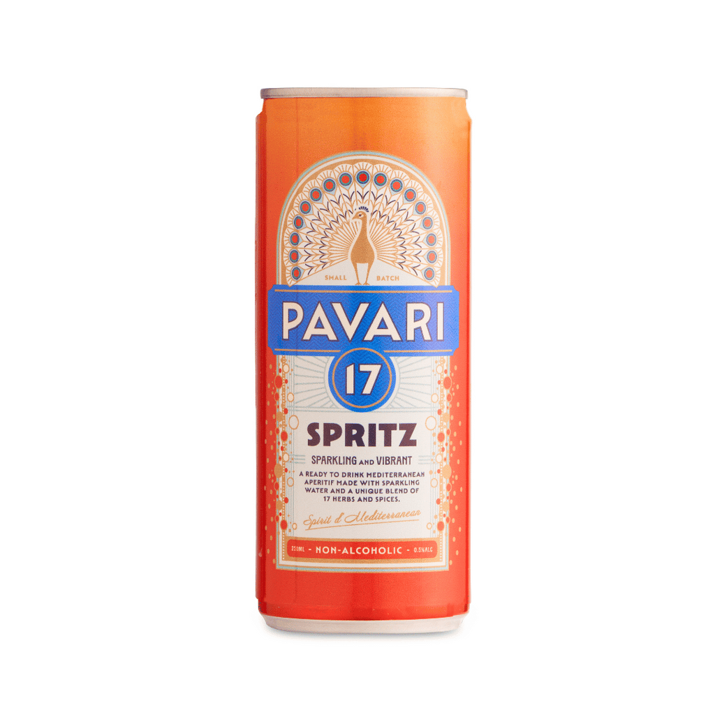 Pavari 17 - Non-Alcoholic Mediterranean Spritz - 250ml can - 12 Pack